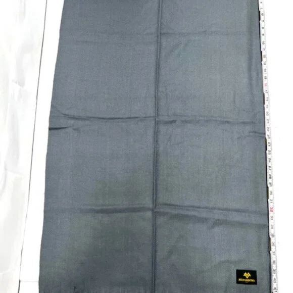 New in Bag MOLTI VALENTINO Italy Scarf Men/Women 100% Wool, Gray Fringed 68"x28 - Picture 10 of 11